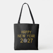 Frohes Neues Jahr 2027 Tasche (Rückseite)