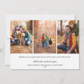 Frohes Neues Jahr 4 Foto Feiertagskarte (Rückseite)