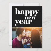 Frohes Neues Jahr 5-Foto Feiertagskarte (Vorderseite)