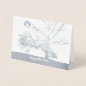 Frohes Neues Jahr: Aussichtspark, NY - Urlaub Folienkarte (Vorderseite)