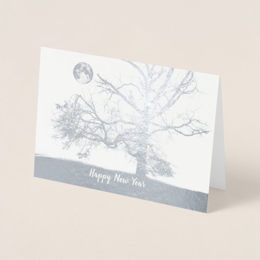 Frohes Neues Jahr: Aussichtspark, NY - Urlaub Folienkarte (Vorderseite)