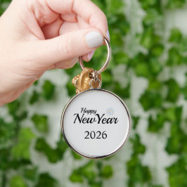 Frohes Neues Jahr Benutzerdefiniertes Geschenk Schlüsselanhänger