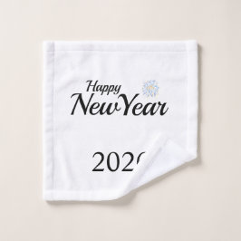 Frohes Neues Jahr Benutzerdefiniertes Geschenk Waschlappen