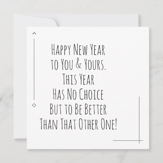 Frohes neues Jahr besser als das andere (Vorderseite)
