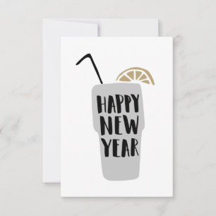 Frohes neues Jahr // Blank Silvesterfeier Card