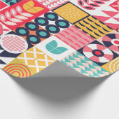 Frohes neues Jahr: Bold Geometric Geschenkpapier (Ecke)