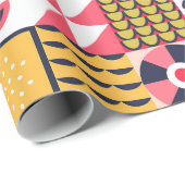 Frohes neues Jahr: Bold Geometric Geschenkpapier (Rolleneckpunkt)
