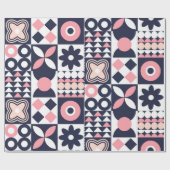 Frohes neues Jahr: Bold Geometric Geschenkpapier (Flach)