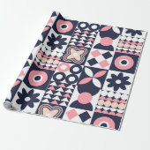 Frohes neues Jahr: Bold Geometric Geschenkpapier (Ungerollt)