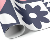 Frohes neues Jahr: Bold Geometric Geschenkpapier (Rolleneckpunkt)