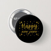 Frohes Neues Jahr Button (Vorne & Hinten)