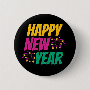 Frohes Neues Jahr  Button