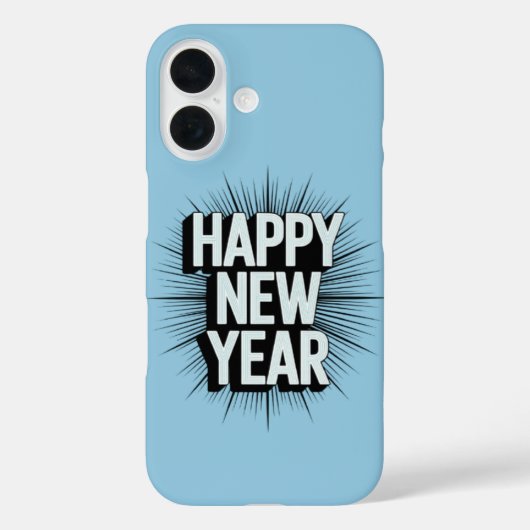 Frohes neues Jahr Case-Mate iPhone Hülle (Rückseite)