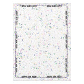 Frohes Neues Jahr - Confetti und Party Hats Tischdecke (Vorderseite)