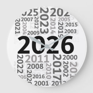 Frohes Neues Jahr Countdown-Wanduhr Große Wanduhr