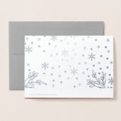 Frohes neues Jahr. Custom Foto Luxury Folienkarte (Rückseite mit Umschlag)