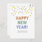 Frohes Neues Jahr / Das können wir wirklich sagen! Postkarte (Vorne/Hinten)