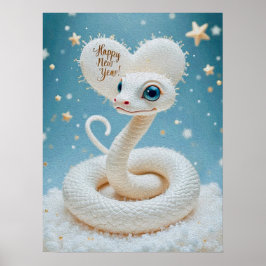 Frohes neues Jahr der Schlange Poster