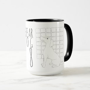 Frohes neues Jahr der Tasse des Hundes 2018