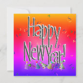 FROHES NEUES JAHR! EINLADUNG (Vorderseite)