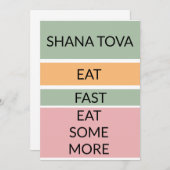 Frohes neues Jahr. Essen, schnell, etwas mehr Kart Ankündigung (Vorne/Hinten)