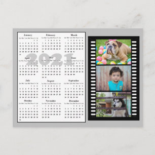 Frohes Neues Jahr Familienfoto 2021 Kalender Postkarte