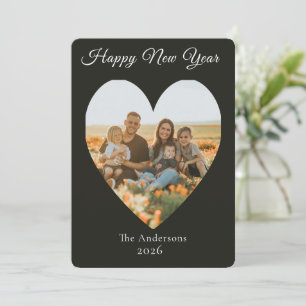 Frohes Neues Jahr Familienfoto  Feiertagskarte