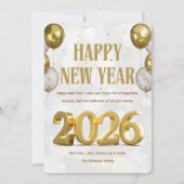 Frohes neues Jahr Feiertagskarte (Vorderseite)