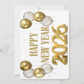 Frohes neues Jahr Feiertagskarte (Rückseite)