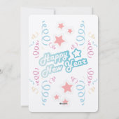 Frohes neues Jahr Feiertagskarte (Rückseite)