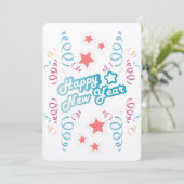 Frohes neues Jahr Feiertagskarte (Stehend Vorderseite)