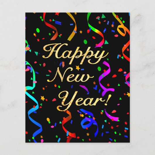 "Frohes Neues Jahr!" Flyer (Vorne)