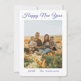 Frohes Neues Jahr Foto Feiertagskarte