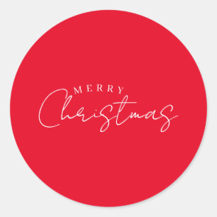 Frohes neues Jahr, frohe Weihnachten, Feiertage Runder Aufkleber