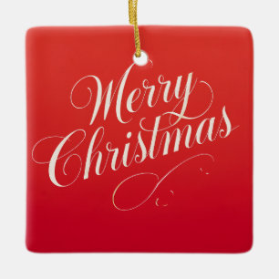 Frohes neues Jahr Frohe Weihnachten Ferienzeit Keramikornament