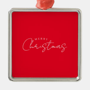Frohes neues Jahr, frohe Weihnachten, Festtagszeit Ornament Aus Metall