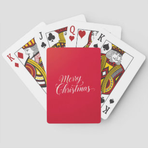 Frohes neues Jahr, frohe Weihnachten, Festtagszeit Spielkarten