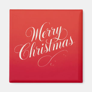 Frohes neues Jahr, fröhliche Weihnachten, Festtags Magnet