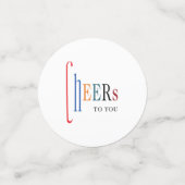 Frohes neues Jahr für Sie Feiern Party Konfetti (Klein Vorderseite)