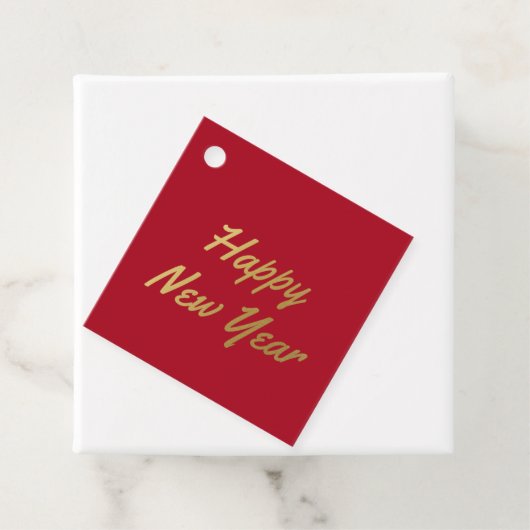 Frohes neues Jahr - Geschenkanhänger (Beispiel)