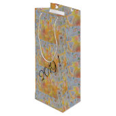 Frohes neues Jahr ! Geschenktüte Für Weinflaschen (Rückseite Schrägansicht)