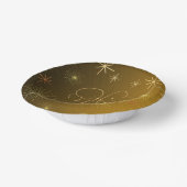 Frohes neues Jahr - Gold Paper Bowl Pappteller (Gewinkelt)