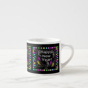 Frohes neues Jahr Grüße Espresso Tasse