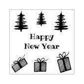 Frohes neues Jahr Gummi Briefmarke, neues Jahr Gummistempel (Prägung)