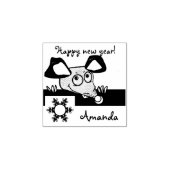 Frohes neues Jahr! Gummistempel (Prägung)