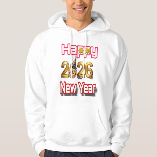 Frohes Neues Jahr  Hoodie (Vorderseite)