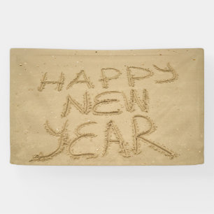 Frohes neues Jahr in Sand Banner