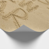 Frohes neues Jahr in Sand Geschenkpapier (Ecke)