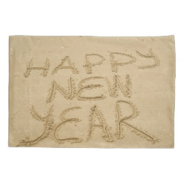 Frohes neues Jahr in Sand Kissenbezug