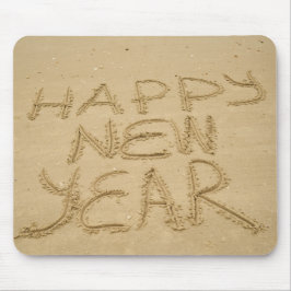 Frohes neues Jahr in Sand Mousepad